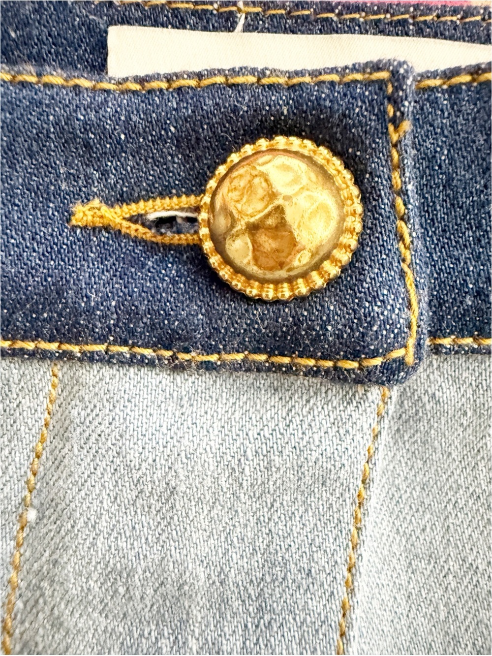 Christian Cowan Blue Women's Heart-Pocket Denim Miniskirt 6/S - Picture 6 of 7